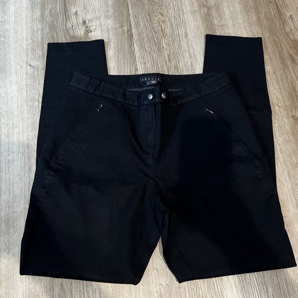 Theory Womens Black Adalwen Jetty Pants Size 8 skinny leg - Picture 2 of 11